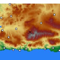 Nearby Forecast Locations - Pradollano - Map