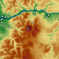 Nearby Forecast Locations - Mount Hood - Mapa