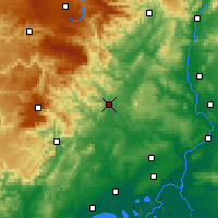 Nearby Forecast Locations - Alès - Mapa