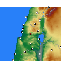 Nearby Forecast Locations - Karmiel - Map