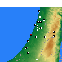 Nearby Forecast Locations - Ashdod - Mapa