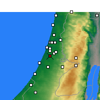 Nearby Forecast Locations - Rehovot - Mapa