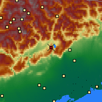 Nearby Forecast Locations - Nevegal - Mapa