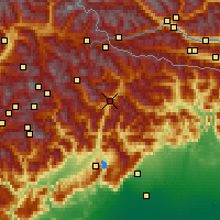 Nearby Forecast Locations - Cadore - Mapa