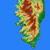 Nearby Forecast Locations - Cauro - Mapa