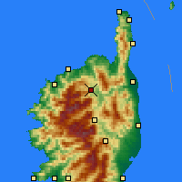 Nearby Forecast Locations - Castifao - Map