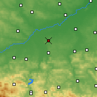 Nearby Forecast Locations - Dąbrowa Tarnowska - Map