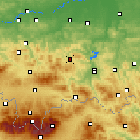 Nearby Forecast Locations - Limanowa - Mapa