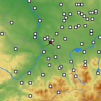 Nearby Forecast Locations - Wodzisław Śląski - Map