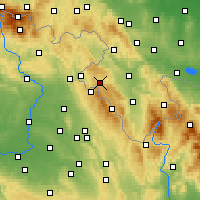 Nearby Forecast Locations - Duszniki-Zdrój - Map
