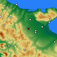 Nearby Forecast Locations - Lucera - Mapa