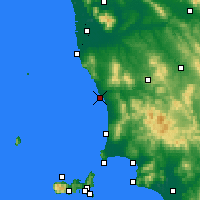 Nearby Forecast Locations - Marina de Cecina - Map