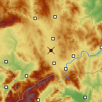 Nearby Forecast Locations - Lipjan - Mapa
