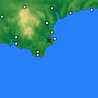 Nearby Forecast Locations - Dartmouth - Mapa