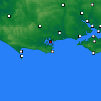 Nearby Forecast Locations - Poole - Map