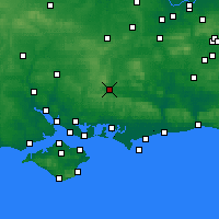 Nearby Forecast Locations - Petersfield - Map