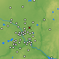 Nearby Forecast Locations - Lino Lakes - Map