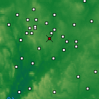 Nearby Forecast Locations - Solihull - Mapa