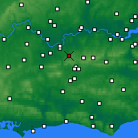 Nearby Forecast Locations - Epsom and Ewell - Map