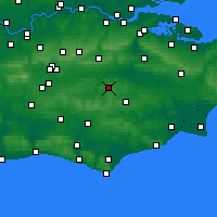 Nearby Forecast Locations - Royal Tunbridge Wells - Mapa