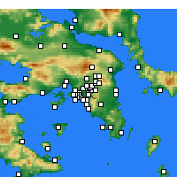 Nearby Forecast Locations - Zografou - Mapa