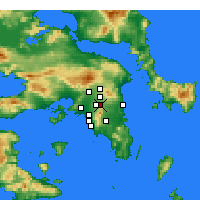 Nearby Forecast Locations - Agia Paraskevi - Mapa