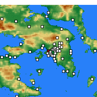 Nearby Forecast Locations - Haidari - Mapa