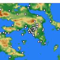 Nearby Forecast Locations - Moschato - Map