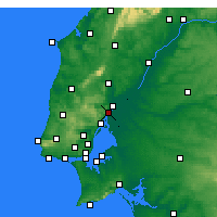 Nearby Forecast Locations - Vila Franca de Xira - Map