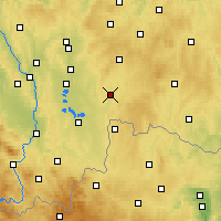 Nearby Forecast Locations - Jindřichův Hradec - Map