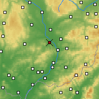 Nearby Forecast Locations - Kroměříž - Map