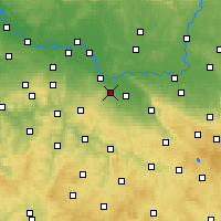 Nearby Forecast Locations - Kutná Hora - Map