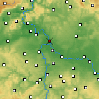 Nearby Forecast Locations - Mělník - Map