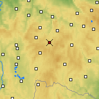 Nearby Forecast Locations - Pelhřimov - Map