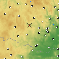 Nearby Forecast Locations - Třebíč - Mapa