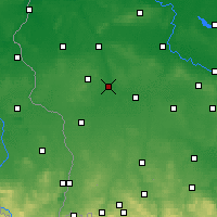 Nearby Forecast Locations - Żagań - Mapa