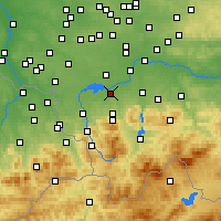 Nearby Forecast Locations - Czechowice-Dziedzice - Map