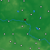 Nearby Forecast Locations - Sulechów - Map