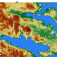 Nearby Forecast Locations - Mount Parnassus - Mapa