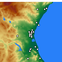 Nearby Forecast Locations - Paterna - Map