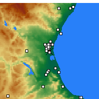 Nearby Forecast Locations - Paiporta - Map