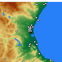 Nearby Forecast Locations - Catarroja - Map