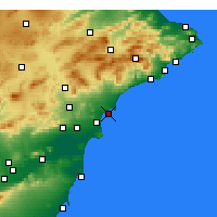 Nearby Forecast Locations - Santa Pola - Map