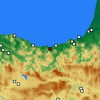 Nearby Forecast Locations - Zarautz - Map