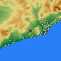 Nearby Forecast Locations - Vilafranca del Penedès - Map