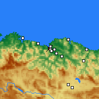 Nearby Forecast Locations - Santurtzi - Mapa
