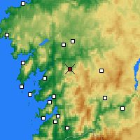 Nearby Forecast Locations - A Estrada - Mapa