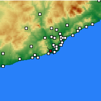 Nearby Forecast Locations - Gavà - Mapa