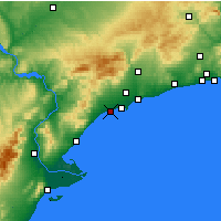 Nearby Forecast Locations - Cambrils - Mapa