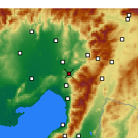 Nearby Forecast Locations - Osmaniye - Mapa